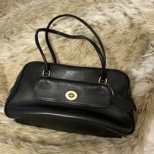 Navy coach “pocket book” style bag